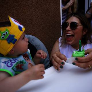 Queen Mom and Her Little Prince at Wesley's First Birthday Bash