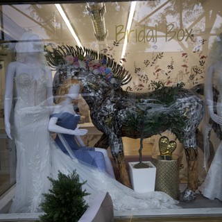 Bridal Box Wedding Dress Shop Window Display