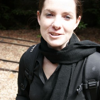 Woman in Black Exploring San Francisco Outdoors