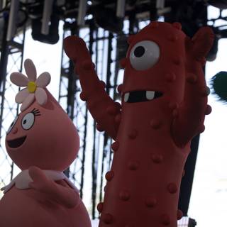 Cartoon Characters Take Over Cochella Stage
