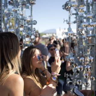 Wall of Bells at Coachella