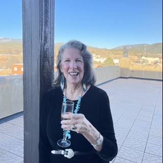 Wine and Sunshine on the Santa Fe Balcony