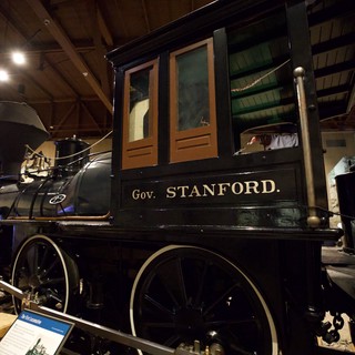 Historic Gov. Stanford Locomotive at Railroad Museum
