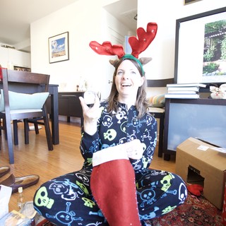 Christmas Morning Reindeer Pajamas and Holiday Cheer