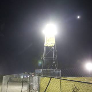 Moonlit Vigil: The Coachella Water Tower