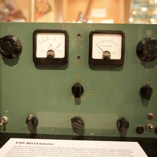 Vintage radio control panel