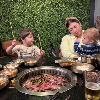 Family Feast at the Hot Pot