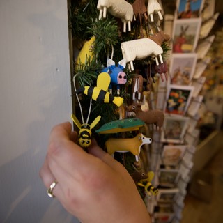 Handcrafted Folk Art Ornaments at Santa Fe Market
