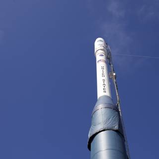 High-flying Rocket in the Blue Sky
