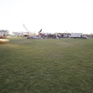 Kite Flying Fun in Grassy Coachella Field