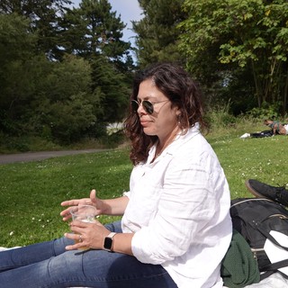Relaxed Park Picnic on Summer Day