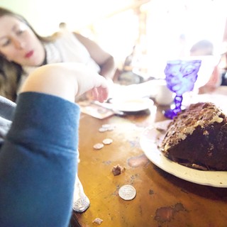 Birthday Celebration with Chocolate Dome Cake