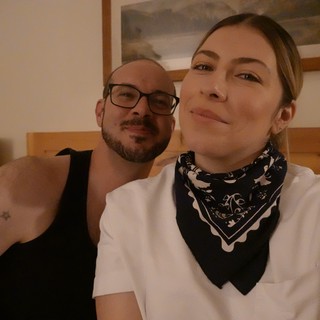 Couple's Intimate Bedroom Selfie Together