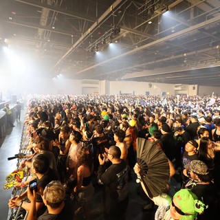 Massive Indoor Festival Crowd at Wobbleland 2026