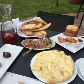 Delicious Lunch spread in Tbilisi