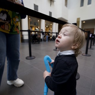 Toddler's Wonder at Museum Atrium