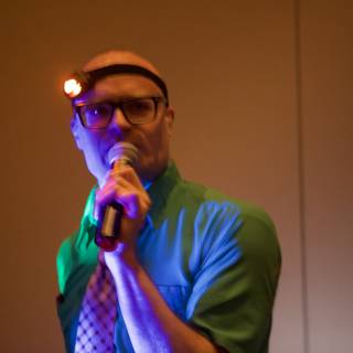 Singing Solo with a Light-Up Headband