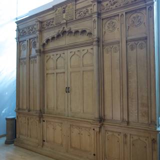 The Grand Wooden Sideboard with a Window