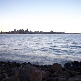 Scenic View of the Bay from the Shoreline