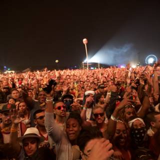 Coachella's Night Sky Concert Crowd