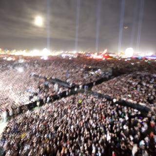 Illuminated Night Crowd at Coachella Concert