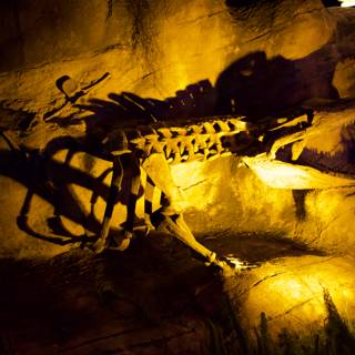 Majestic Dinosaur Display at Glowfari Oakland Zoo