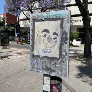 The Face on the Street Sign
