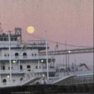 Moonlit Majesty at the Dock