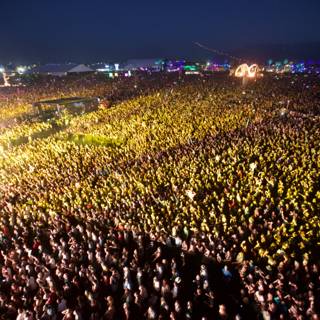 Nighttime Chaos at Coachella Festival
