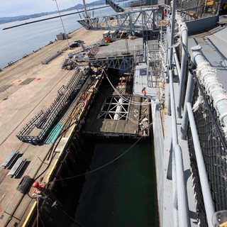 Dry Dock Maintenance and Restoration on USS Hornet
