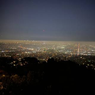 Overlooking Los Angeles at Night