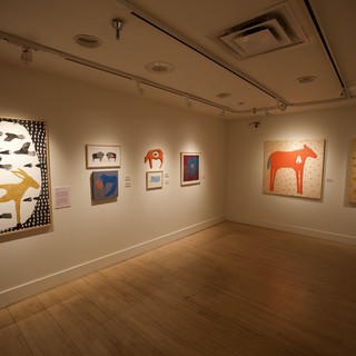 Contemporary Indigenous Art Exhibition in Gallery Space