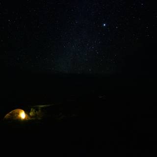 Camping under the Starry Night