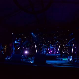 Blue-Lit Performance at Coachella 2012