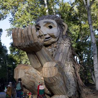 Whimsical Giant in the Woods
