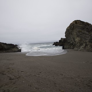 Misty Cove Between Ancient Sea Rocks California