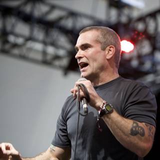 Rocking out with Henry Rollins