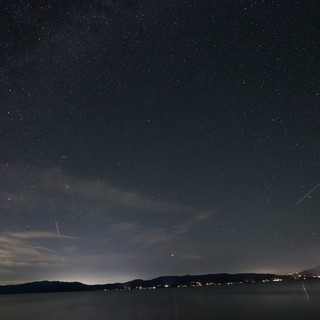 Milky Way Over Lake Tahoe at Midnight