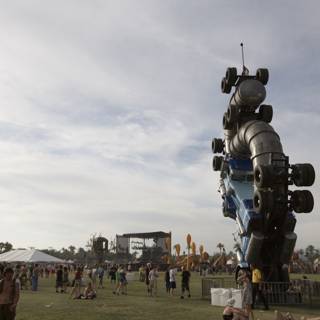 Giant Car Sculpture on Coachella Field