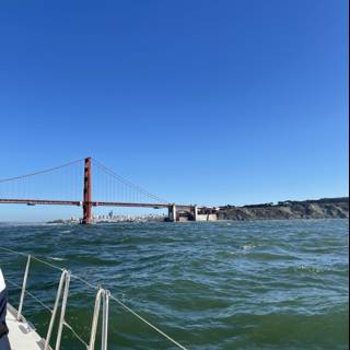 Sailing Along the Golden Gate Bridge