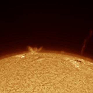 Solar Surge Prominence and Jet — July 5, 2026