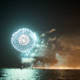 Fireworks Spectacle Over the Water