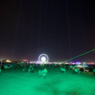 Green Laser Show Draws Massive Crowd at Coachella 2015