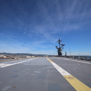 Flight Deck of USS Hornet Aircraft Carrier