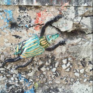 A Beetle's View of the Graffiti Wall