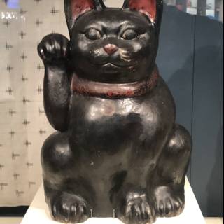 The Regal Black Cat Statue