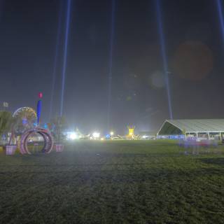 Carousel under the Coachella Night Sky
