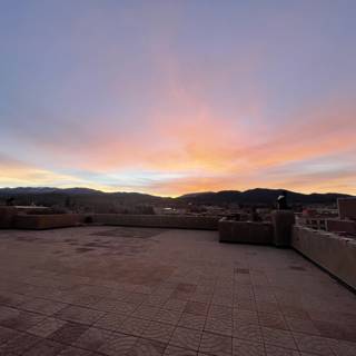 Sunset view from Santa Fe rooftop