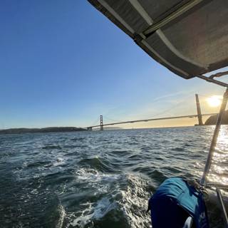 Sailing beneath the Golden Gate Bridge