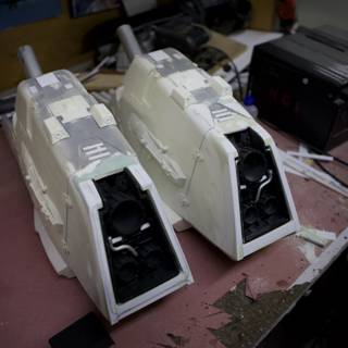 White Plastic Tanks on a Table